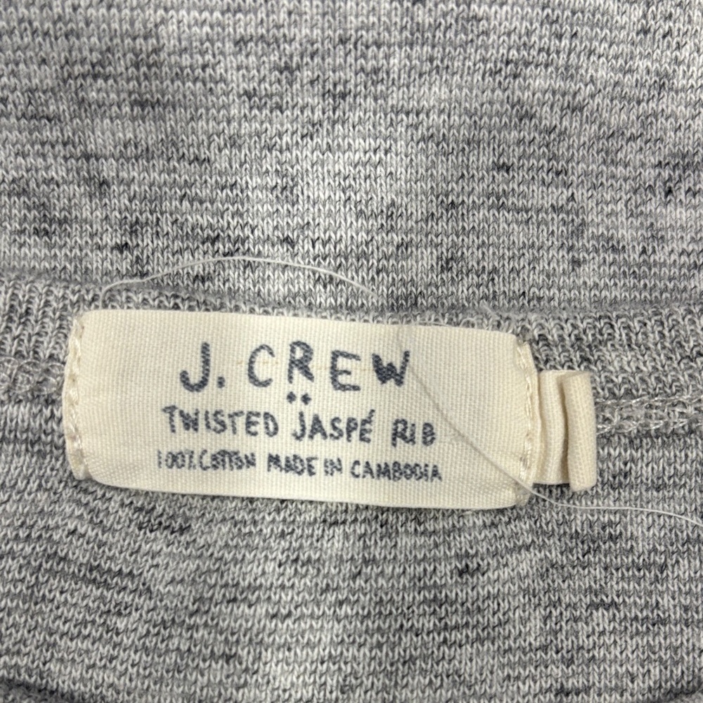 J. Crew Men's Heather Gray Crewneck Sweater - Picture 4 of 6